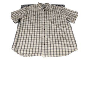 Carhartt Mens 2XL Relaxed Fit Short Sleeve Button Shirt‎